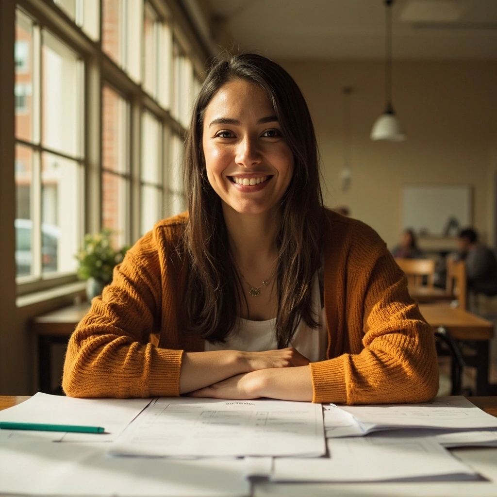 Portrait of Sofia Aguilar, former K-12 teacher turned education partnerships lead.